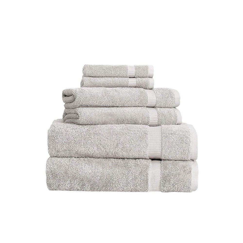 SALBAKOS 6 Piece Bath Towel Set Turkish Luxury Hotel & Spa Collection