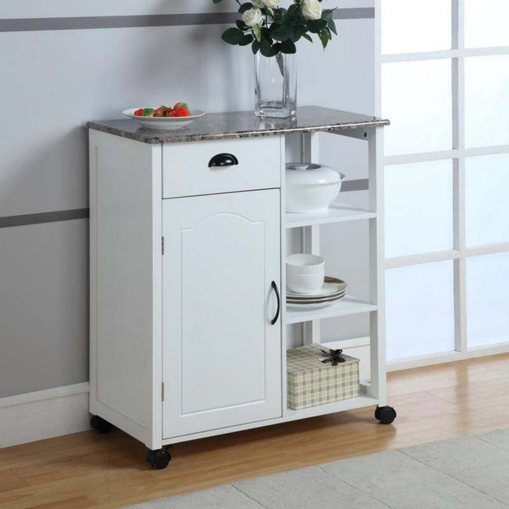 Kitchen Storage Cart White
