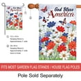 thumbnail image 2 of Patriotic Pansies Butterfly 12.5 x 18 Inch Decorative God Bless America Garden Flag, 2 of 6