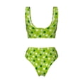 thumbnail image 5 of Daiia St Patrick's Day7 Women's Bikini Set Two Piece Swimsuit High Waisted Bikini Adjustable Straps Bikini Perfect for Beach, Pool, and Summer Vacation-Medium, 5 of 9