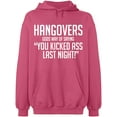 thumbnail image 2 of OXI Hoodie Sweatshirt - Hangovers Gods Way, Basic Casual Hoodie for Men's and Women Fleece Hoodie Long Sleeve - Safety Pink Large, 2 of 3