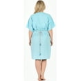 thumbnail image 2 of HAPPY BAY Women's Summer Loose Caftan Mini Loungewear Tunics 2X-3X Aqua, Pasley, 2 of 4