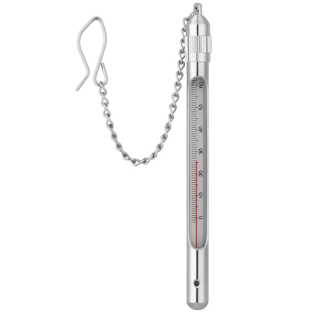 Fishing Thermometer with Carabiner Stream, Sensitive Water Temperature