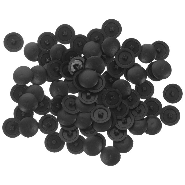unbranded 400Ud Tapas Decorativas Para Tornillos Negras De Plástico Para Muebles Y Gabinetes Cruz