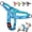 Blue, variant on Didog Non-Pulling Nylon Dog Harness with Soft Padded Handle Front Leading Safety Escape Proof Quick Fit Buckle,Adjustable Pet Strap Vest, Easy for Walking,Vibrant colors