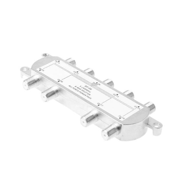 Adaptador Divisor Hugo 8 Way de 5-2400MHz Distribución de Señales Satélite TV