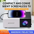 thumbnail image 4 of SOONHUA Mini Projector 1080P Portable Movie Projector Support HDMI/Audio/USB/AV/TF for PS4 Laptop TV, 4 of 11