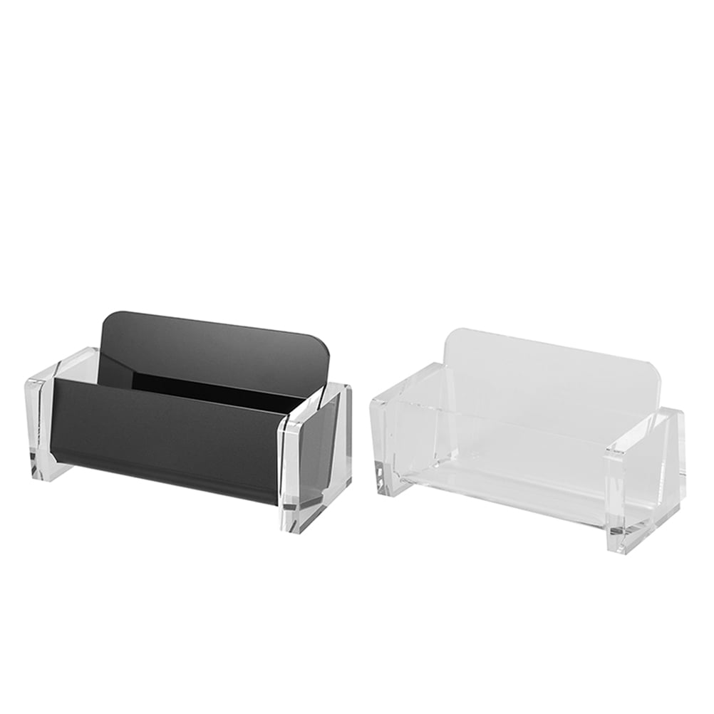 LOLIPPYY 2-Pack Acrylic Card Holder Organizer for Business Cards Labels and Desk Storage Solution