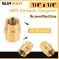 thumbnail image 4 of 1/4’’ NPT Propane Extension Hose, Soft Nose POL Propane Gas Fitting LP 1/4" NPT Male & ME318P Propane Tank Adapters, Replacement for Gas grills, Turkey Fryers, Fire Pit, Mr Heater.RV Equipment, 4 of 5