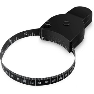 Body Tape Measure, 150cm/60inch Black Retractable Tape Measure