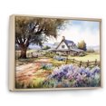thumbnail image 2 of Designart Trees Oversized framed wall art decor, Tree Natural framed wall art, Majestic Oak Tree At The Farm Rustic Landscape , Purple Traditional Natural framed wall art, Natural brown color Frame, 2 of 5