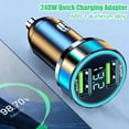 thumbnail image 4 of 240W Dual USB Car Charger With Multiple Protections ABS Aluminum Alloy Compact Design For Travel And Office, 4 of 7