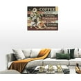 thumbnail image 4 of Coffee Wall Art Coffee Daisy Pictures Wall Decor Christian Coffee Bar Decoration Modern Home Artwork For Kitchen Dining Room Coffee Bar Framed 16"x12", 4 of 6
