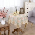 thumbnail image 4 of Petite Nappe Ronde en Dentelle Brodée pour Table à Thé, Table à Manger et Table de Chevet Moderne, 4 of 7
