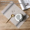 thumbnail image 4 of Yuarrent Tapete de de PVC estilo almohadilla de comedor manteles individuales posavasos resistente al calor rectángulo antideslizante Type2 NO2, 4 of 6