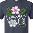 thumbnail image 4 of Inktastic Louisiana Girl Magnolia Flowers and Leaves T-Shirt, 4 of 5