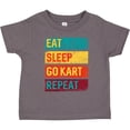 thumbnail image 3 of Inktastic Gokarting Eat Sleep Go Kart Repeat Boys or Girls Toddler T-Shirt, 3 of 5