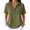 AO17_Army Green, variant on Womens Summer Waffle Knit Tops Henley Button Down Short Sleeve Casual Trendy Shirts Basic Tee Blouses 2026 Spring Shirt Camel L