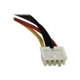 thumbnail image 4 of StarTech.com LP4 to SATA Power Cable Adapter with Floppy Power (LP4SATAFMD) - Power adapter - SATA power (M) to 4 pin internal power, 4 pin mini-power connector (F) - black - for P/N: DRW110SATBK, PEX2M2, PEXM2SAT3422, S251BU31REM, S25SLOTR, SATSASBP425, 4 of 5