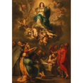 thumbnail image 2 of Follower of Peter Paul Rubens 18x24 Gold Ornate Framed and Double Matted Museum Art Print Titled - The Assumption of the Virgin, 2 of 4