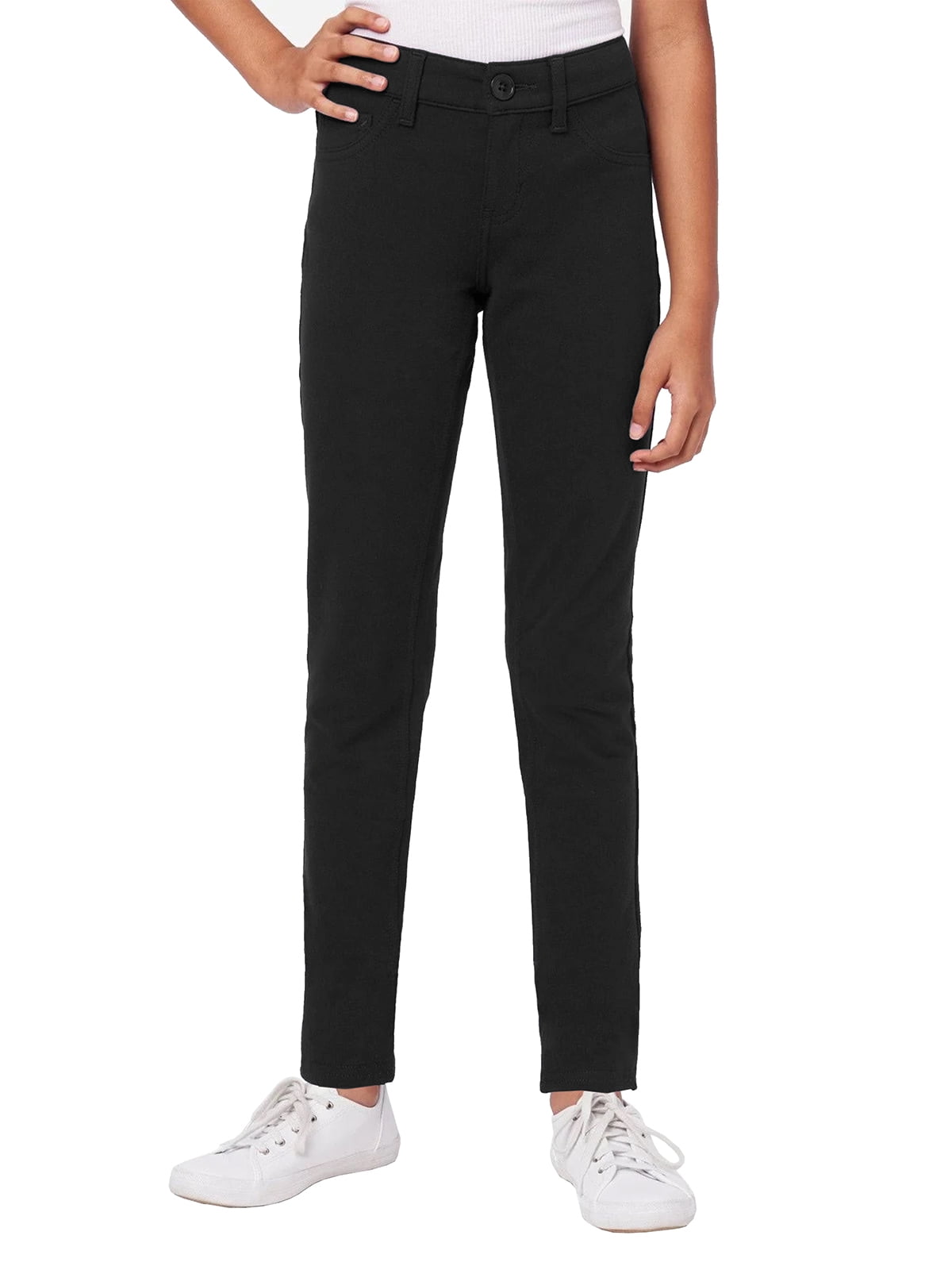 Girl's Stretch Pencil Skinny Uniform Pants