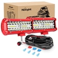 thumbnail image 1 of Nilight LED Light Bar 2PCS 6.5 Inch Triple Row Spot Flood Combo Lights w/Wiring Kit for Fog Light Driving Light Work Light on Off-Road Truck SUV ATV UTV, 1 of 7