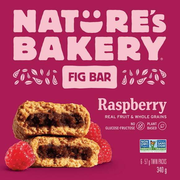Nature's Bakery Raspberry Fig bar, Soft Baked, Whole Grains, Plant Based, Dairy Free, Nut Free, Non GMO Project Verified, Made with real Fruit, Nature's Bakery Raspberry Fig bar
