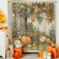 thumbnail image 4 of Shower Curtain 72"W x 72"L Autumn Thanksgiving Pumpkin Forest Fabric Shower Curtains Set with Hooks Water Repellent Bathroom Curtains Machine Washable Bathroom Accessories, 4 of 6