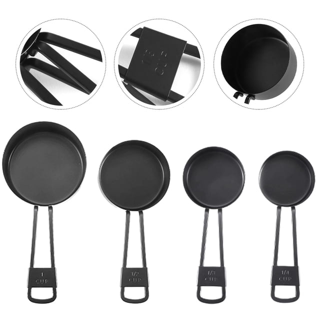 Hytrove 1Jgo Tazas Medidoras De Acero Inoxidable Para Ingredientes En Cafeterías Y Restaurantes
