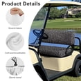 thumbnail image 6 of Uorisanigo Leopard Printing Golf Cart Seat Covers Kit Washable Golf Cart Seat Cushions Front Heat-Resistant Seats Cushion and Backrest Pad for Club Car 2 Passengers Golfs Carts, 6 of 7