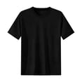 thumbnail image 6 of BELTNOV Men's Short Sleeve T-Shirts Casual Summer Loose Fit Round Neck Breathable Basic Tee Shirt Black, 6 of 7