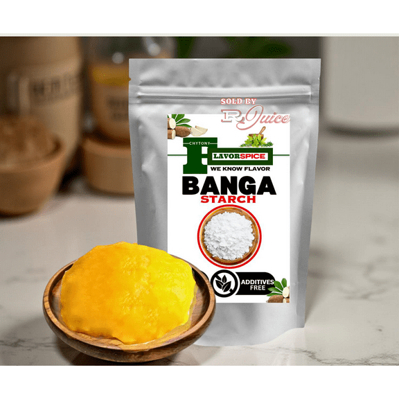 Nigeria Premium Banga Starch Swallow 2LB | 100% Natural Single Ingredient with No Mixture | Non-GMO, Vegan, Gluten-Free