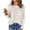 White, variant on yillto Womens Lightweight Long Sleeve Crewneck Casual Shirts Tops Solid Color Loose Breathable Tee