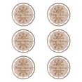 thumbnail image 3 of balikha 6pcs Christmas Macrame Wooden Ornaments in Handcrafted DIY Round Disks for The Crafts Kids Suspended Crafts Decorations Decorations Set A, 3 of 9