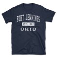 thumbnail image 1 of Fort Jennings Ohio Classic Established Men's Cotton T-Shirt, 1 of 1