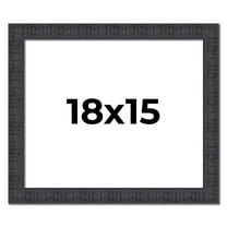 18x15 Frame Brown Rustic Solid Wood Picture Frame 1.5 Inches Wide | Interior Frame Depth 0.5 Inches