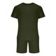 thumbnail image 3 of Conjunto de Pantalones de Dos Piezas de Color Sólido Casual de Manga Corta de los Hombres Camiseta Y Pantalones de Playa con Bolsillos Verano, 3 of 5