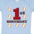 thumbnail image 4 of Inktastic First Birthday Baseball Boys Baby Bodysuit, 4 of 5