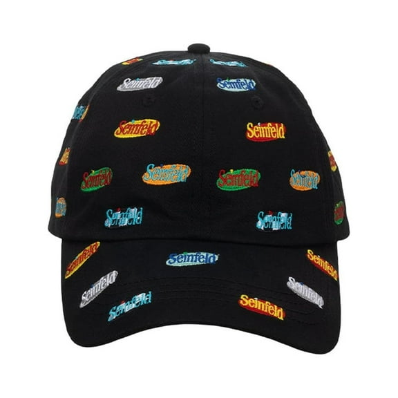 Seinfeld Logo All-Over Print Black Adjustable Hat