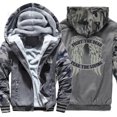 thumbnail image 5 of Sudadera con capucha con estampado de alas de la película The Walking Dead para hombre, abrigos casuales de moda, chándal con estampado de invierno, chaqueta gruesa holgada de gran tamaño para hombre, 5 of 5