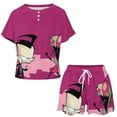 thumbnail image 2 of Invader Zim Summer Home Suit For Womens Short-Sleeved Pajama Set 2pcs Loungewear Soft Sleepwear T-Shirts Tee Shirt Top And Short Sleeping Pants, 2 of 8