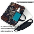 thumbnail image 3 of YFYANG 15.6 inch Universal Laptop Bag Oxford Cloth Laptop Sleeve, Multi-functional Vintage Floral Botanical Graffiti Notebook Computer Messenger Bag Handbag, 3 of 8