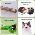 thumbnail image 3 of Juguetes para gatos ratán plateado interactivo, masticable para gatos, resistencia a mordeduras, limpieza de dientes, 3 of 5