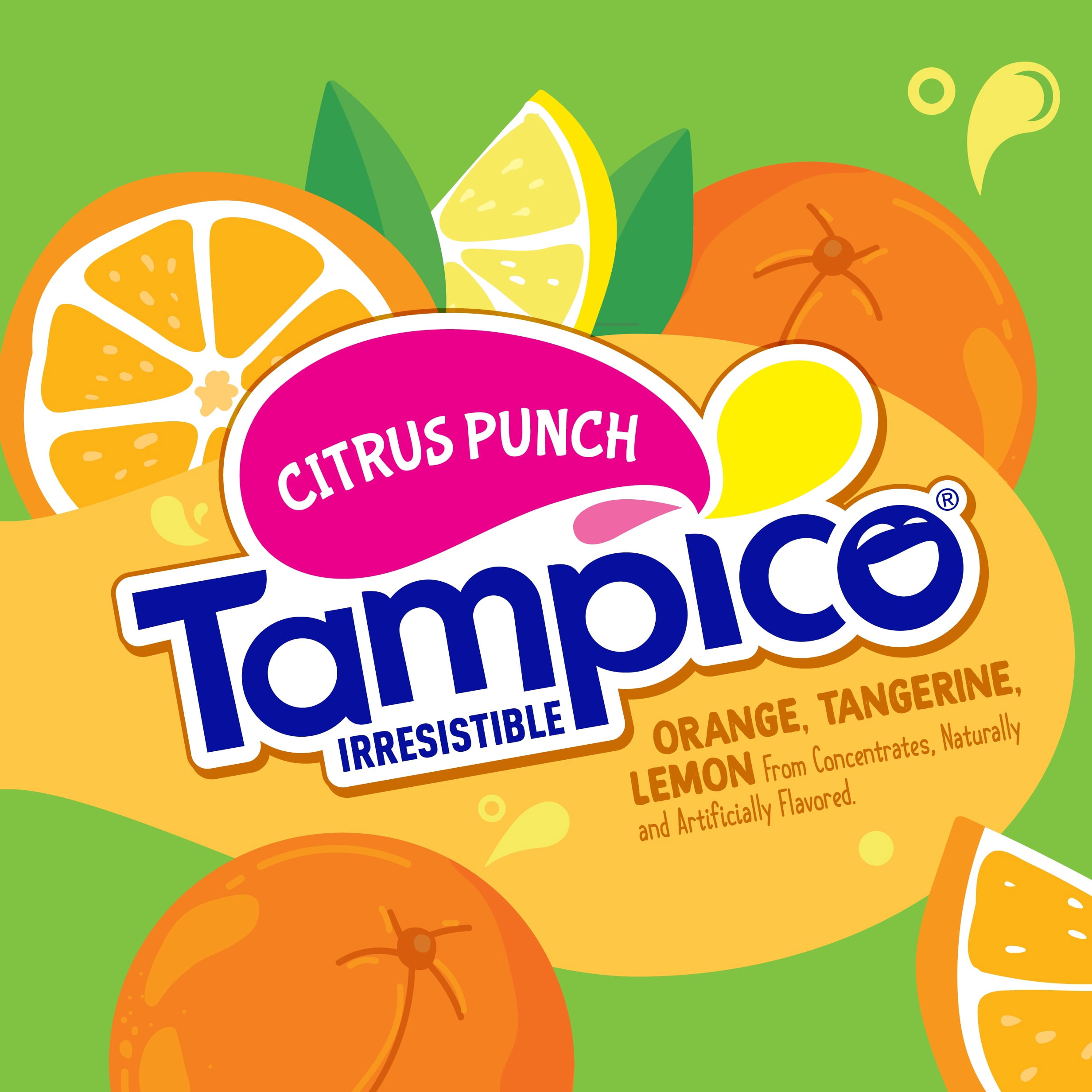 (2 pack) Tampico Citrus Punch, Orange Tangerine Lemon Juice Drink 120 oz