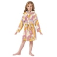 thumbnail image 6 of FORMRS Kids Bathrobe Unisex Hooded Robe Toddler Pajamas Sleepwear, Size 7-9T, Purple Retro Rainbow, 6 of 7