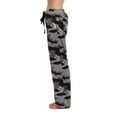 thumbnail image 2 of #followme Silky Fleece Buffalo Plaid Pajama Pants for Women (Camouflage Black, Small), 2 of 3