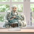 thumbnail image 5 of DefiDgd Bohemian Fairy and Bear Table Standing Ornament,2D Acrylic Sign with Base for Home Office Tabletop Centerpiece Decor,Ideal Gift for Friends Lovers Family(C), 5 of 6