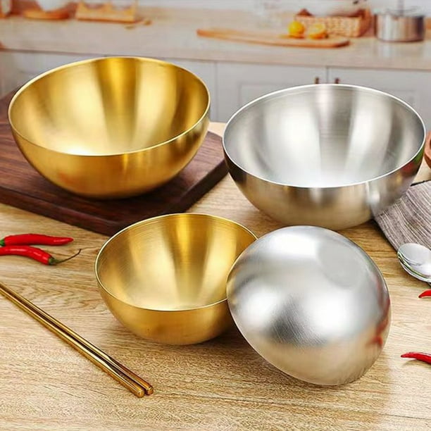 Cateissary Ensaladera de acero inoxidable elegante y práctica para