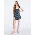 thumbnail image 3 of Joyspun Women's Woven Sleep Cami and Shorts Set with Ruffle, 2-Piece, Sizes XS-3X, 3 of 6