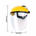 thumbnail image 1 of Máscara protectora facial de soldadura Visera a prueba de impacto a prueba de viento al aire libre Pantalla de protección facial Casco kenally AF0120-01B, 1 of 7